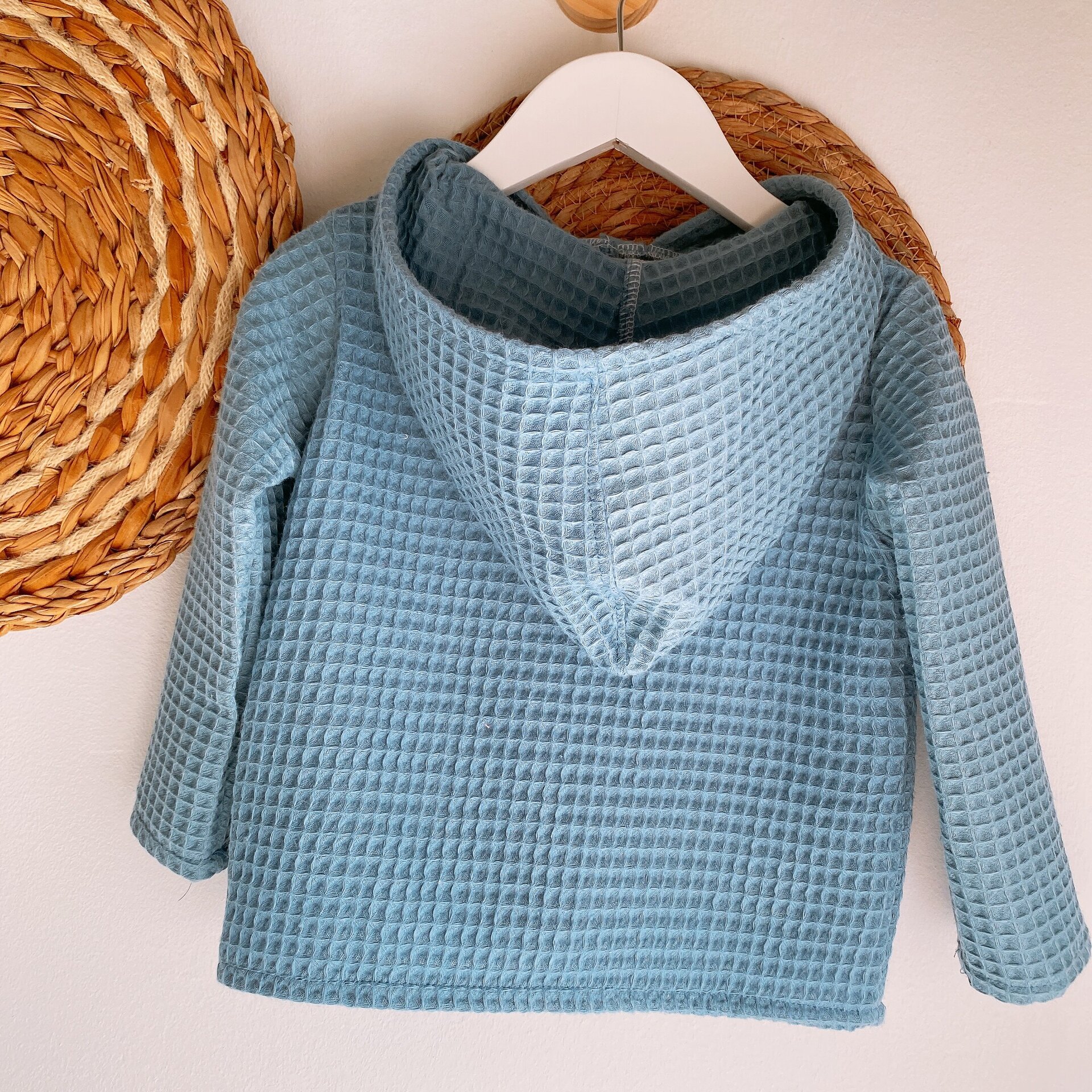 Jersey Capucha Waffle Denim - 3
