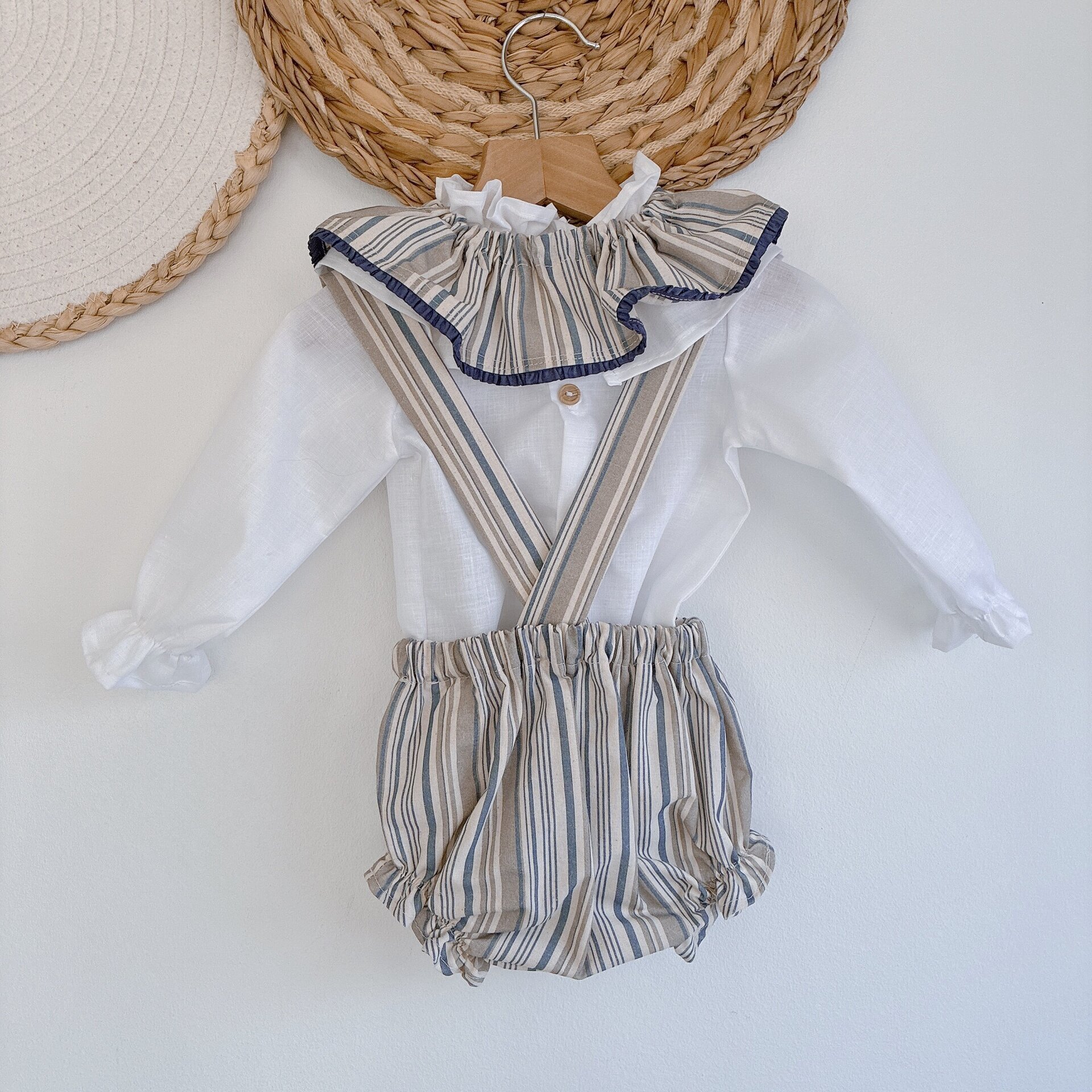 Conjunto 2 piezas Nogal Rayas - 2