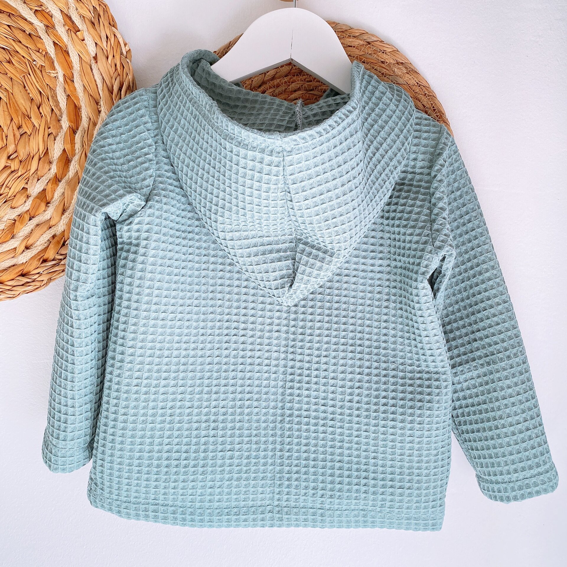 Jersey Capucha Waffle Verde - 3
